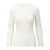 Mari LS Top Snow S Merino LS rib sweater 