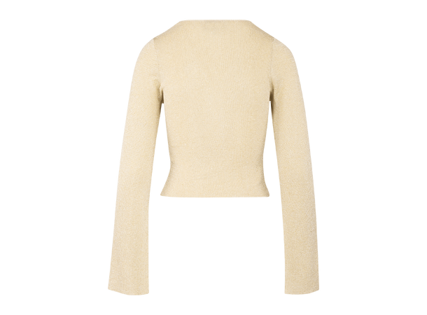 Adina Top LS Gold XL LS sequin knit top 