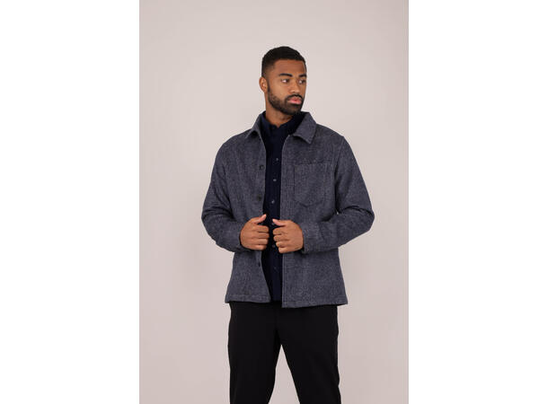 Aligo Overshirt Navy M Wool twill overshirt 