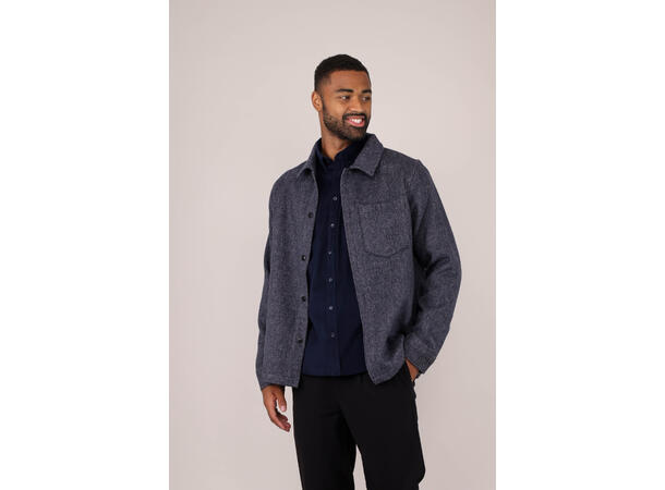 Aligo Overshirt Navy M Wool twill overshirt 