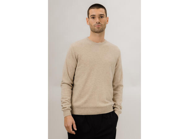 Arthur Sweater Light Sand L Merino crewneck 