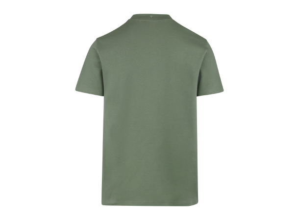 Bruno Tee Hedge green L Organic cotton mock neck 