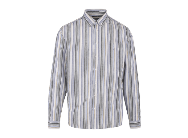 Daniel LS Shirt Blue multi M Cotton stripe LS shirt 