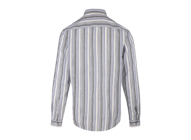 Daniel LS Shirt Blue multi M Cotton stripe LS shirt 