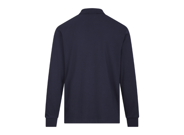 Denis LS Pique Navy M Interlock LS polo pique 