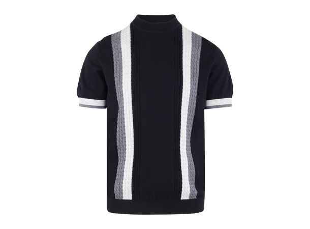 Duke Tee Black multi M Merino wool knit t-shirt 