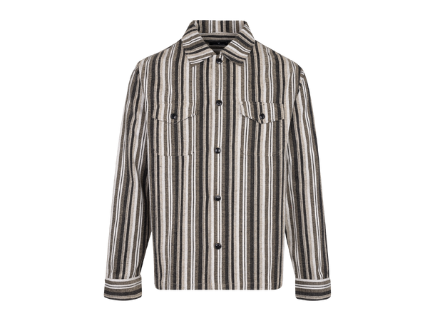 Gedda Overhirt Sand L Velvet striped overshirt 