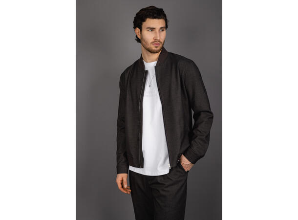 Hegon Jacket Brown L Flannell stretch bomber 