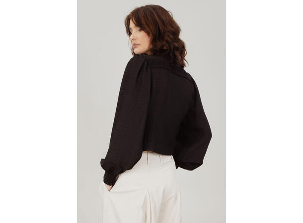Josefine LS Blouse Black S Lace blouse 