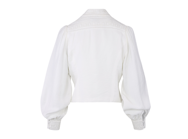 Josefine LS Blouse White S Lace blouse 