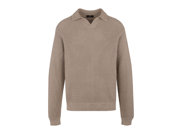 Julien Sweater Sand L Structure knit sweater 