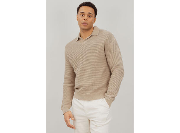 Julien Sweater Sand L Structure knit sweater 
