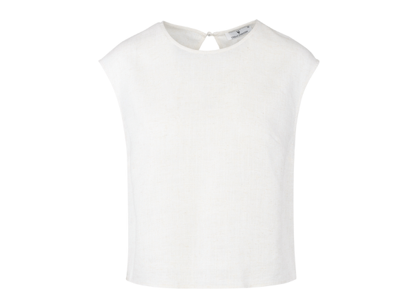 Lina Top Light Sand S Linen/Viscose top 