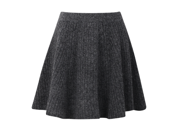 Sorba Skirt Charcoal M Rib knit mini skirt 