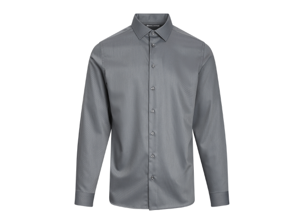 Tommaso Shirt Forged iron S Stretch twill bamboo shirt 