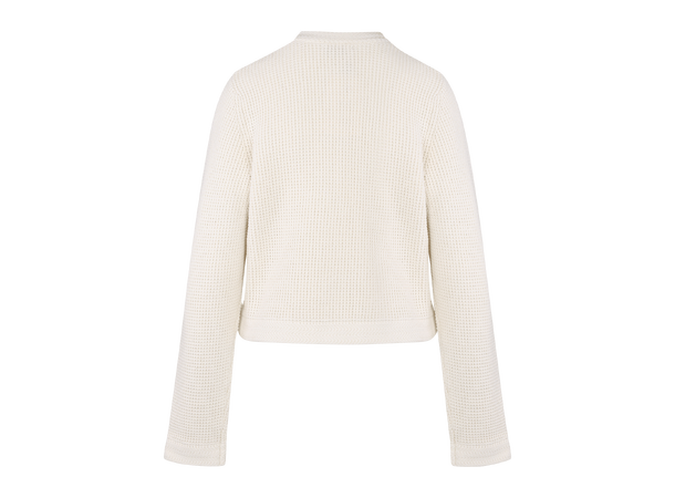 Valentine Cardigan Cream L Striped cotton jacket 