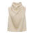 Ellinor Top Bleached Sand XL Satin watefall top 