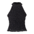 Bloom Top Black S Crochet halter-neck 