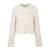 Valentine Cardigan Cream XL Striped cotton jacket 