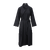 Garbo Dress Black S LS satin dress with twist 
