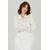 Olena LS Blouse White XS Crochet look shirt 
