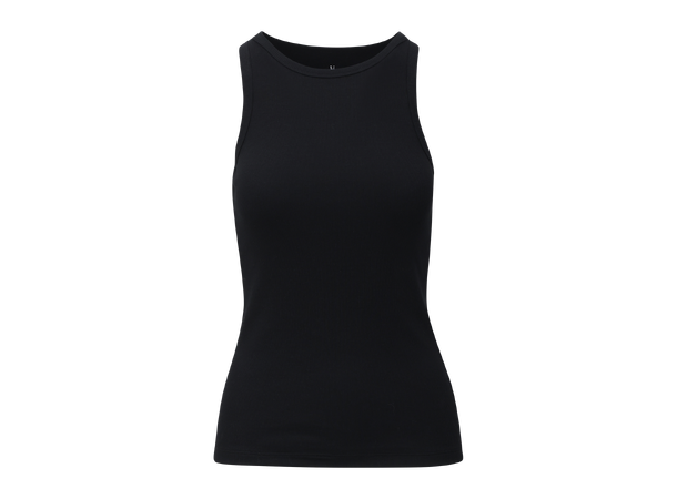 Aili Top Black L Rib tank top 