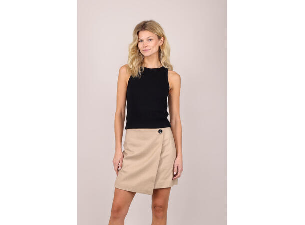 Aili Top Black L Rib tank top 