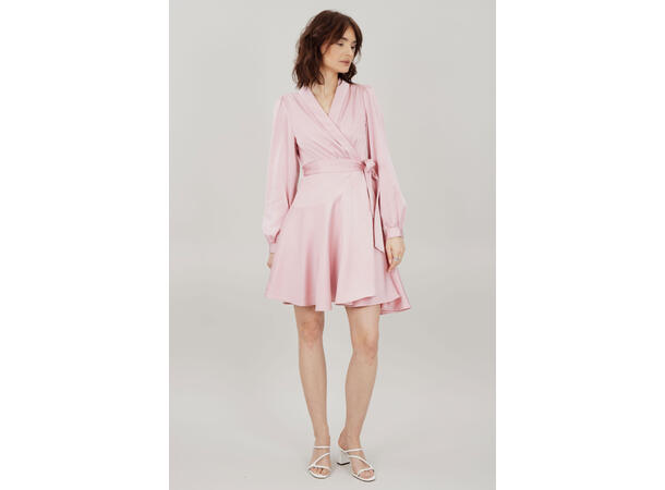 Awa Dress Pink XS Short wrap dress 