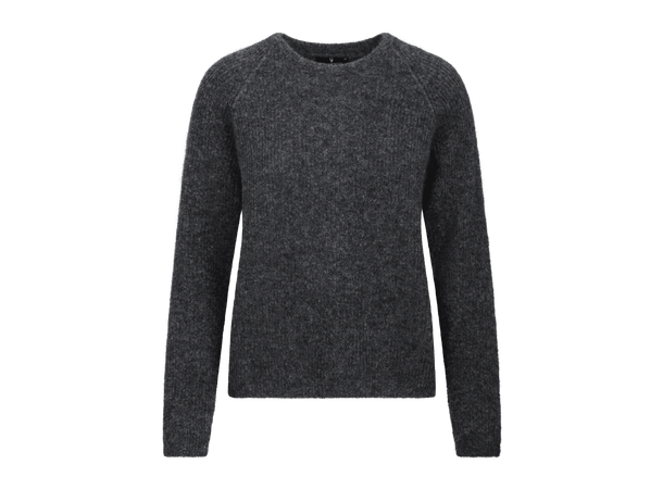 Betzy Sweater Charcoal S Mohair r-neck 