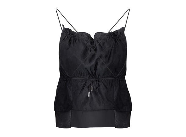 Caisa Top Black One Size Gathered top 