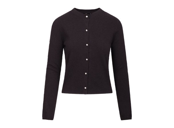 Candi Cardigan Dark Brown S Short merino wool cardigan 