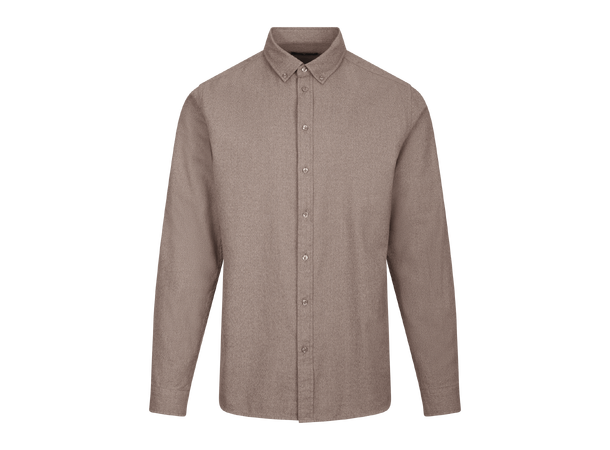 Canton Shirt Chocolate Brown M Marbled basic shirt 