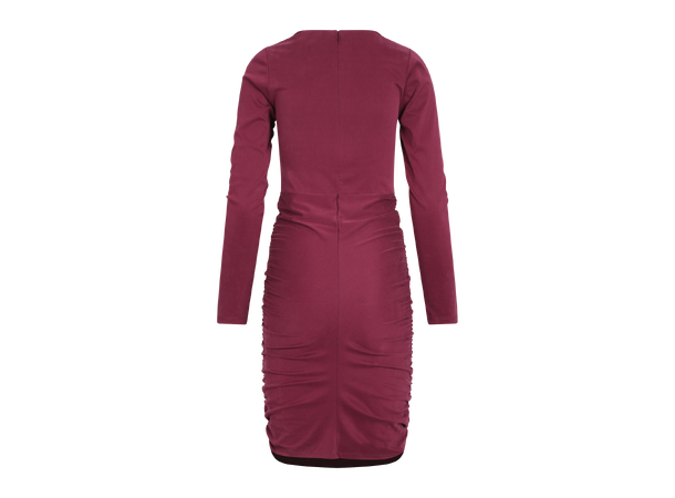 Clio Dress Burgundy M Gathered short dress 