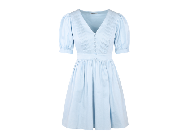 Corina Dress Light Blue XL Short pintuck dress 