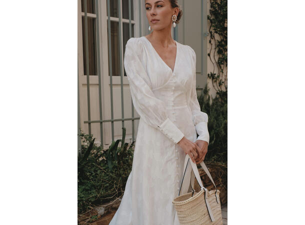 Didy Dress White XL Cotton jaquard  dress 