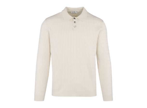 Dorian Sweater Cream L Cable knit sweater 