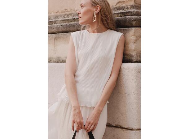 Elisa Top Cream L Plissé top 