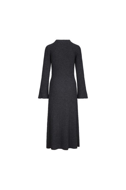 Evangeline Dress Merino rib long dress