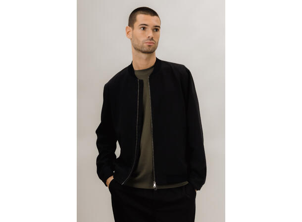 Gabin Jacket Black M Basic stretch bomber 
