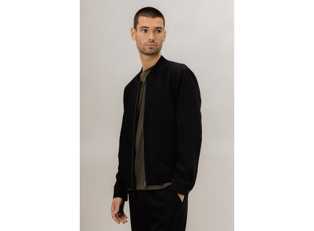 Gabin Jacket Black M Basic stretch bomber 