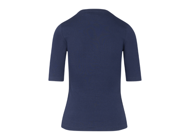 Gaia Top Navy S Rib SS Tee 