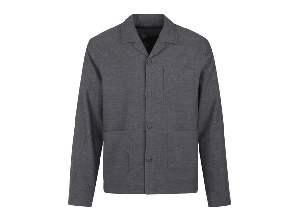 Jona Overshirt Grey M Flannell stretch overshirt 