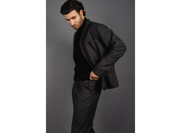Jona Overshirt Grey M Flannell stretch overshirt 