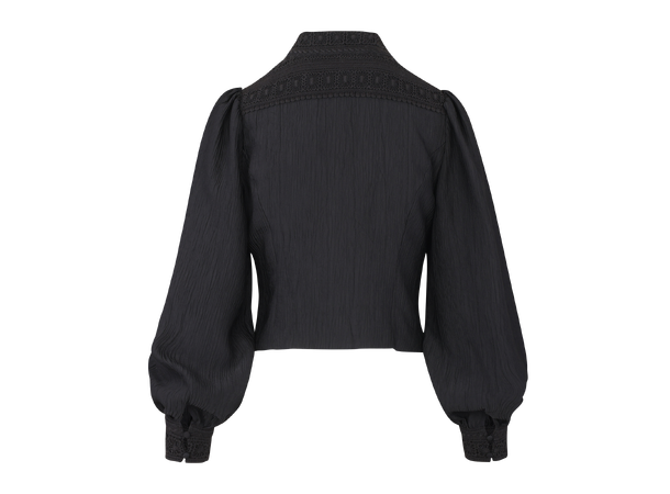 Josefine LS Blouse Black M Lace blouse 