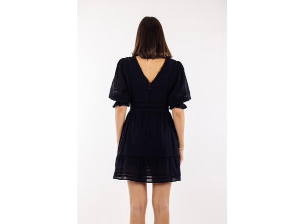 Kinsley Dress Black M Crinkle cotton lace dress 