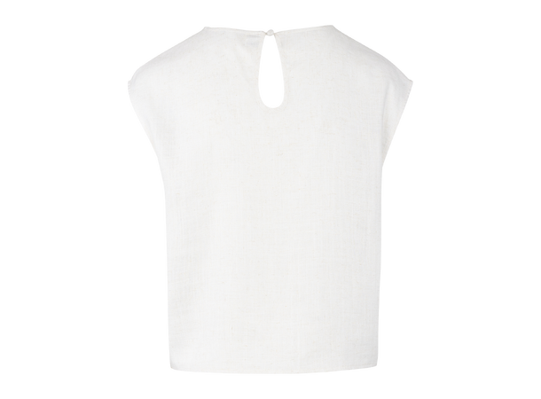 Lina Top Light Sand M Linen/Viscose top 