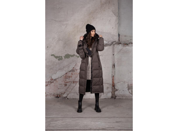 Liv Coat Chocolate Chip S Padded channels coat 