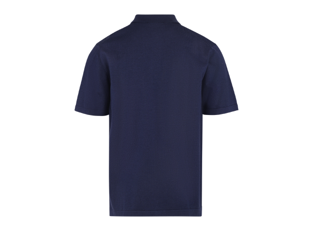 Marcio Pique Navy S Knitted button pique 
