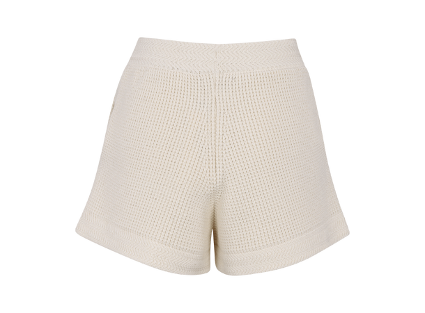 Nadia Shorts Cream XS Cotton knit shorts 