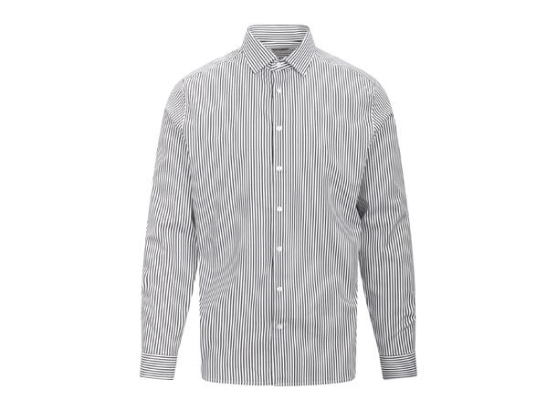 Obazi Shirt White/Navy M Striped Bamboo viscose shirt 